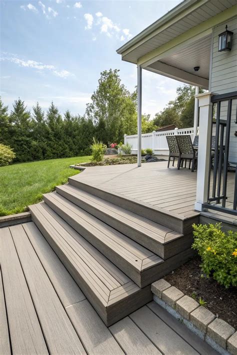 11+ Stylish Ideas for Composite Deck Stairs