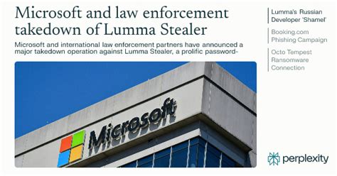 Disrupting Lumma Stealer: Microsoft leads global action against favored cybercrime tool
