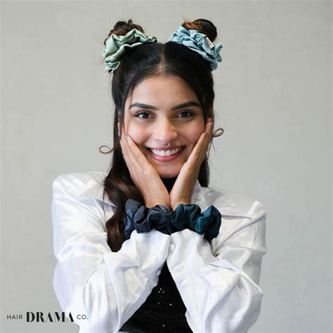 Oriental Satin Scrunchies – Hair Drama Company