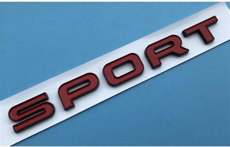 Automaze Metal Sport Letter Logo Sticker for Tailgate Boot Lid Sports ...