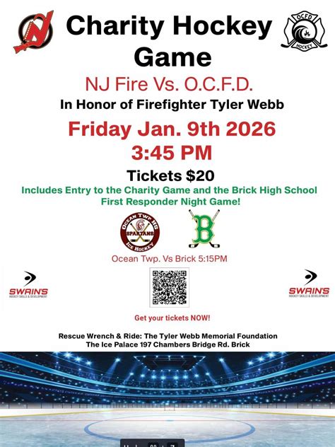 NJ Fire Vs. OCFD, The Ice Palace NJ, Brick, 9 January 2026 | AllEvents