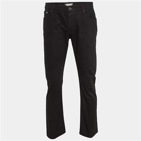Burberry Black Denim Straight Leg Steadman Jeans L Waist 34" Burberry ...
