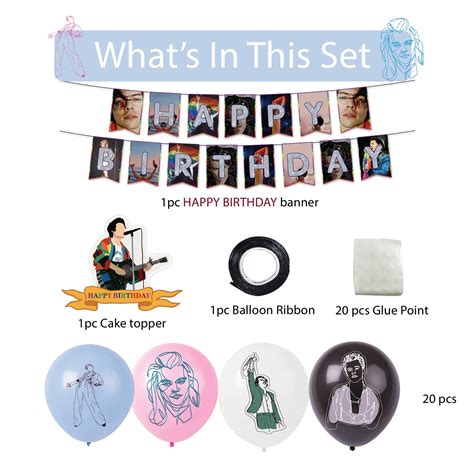 Buy Harry styles birthday decorations, harry styles party decorations ...