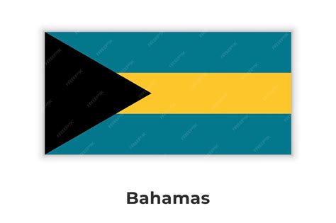 Premium Vector | The National Flag of the Bahamas