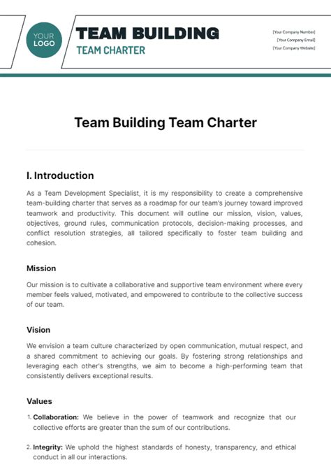 Team Building Statement Examples