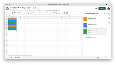 Image result for Google Sheets Conditional Formatting Color