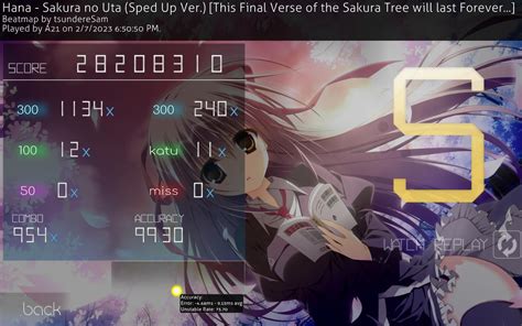 A21 | Hana - Sakura no Uta (Sped Up Ver.) [This Final Verse of the ...