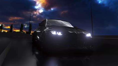 BMW M3 Black at Night Live Wallpaper