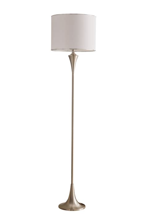 Mandan Brushed Nickel Metal Floor Lamp – 2kfurniture