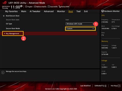 Install Default Secure Boot Keys 的图像结果