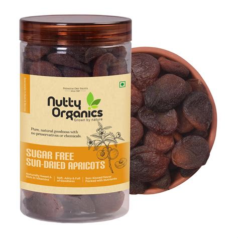 Nutty Organics 100% Natural Sun-Dried Seedless Apricots |Khumani ...