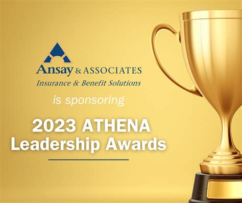 Ansay Sponsoring 2023 ATHENA Leadership Awards | Ansay & Associates