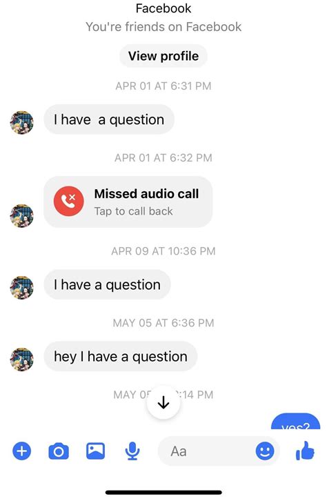 i rarely check my messenger, but when i do i find this : r/sadcringe