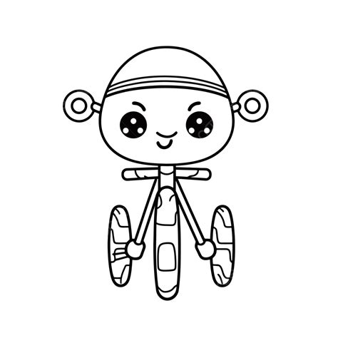 Coloring Page With A Monkey On A Bicycle Outline Sketch Drawing Vector, Monkey Drawing, Wing ...