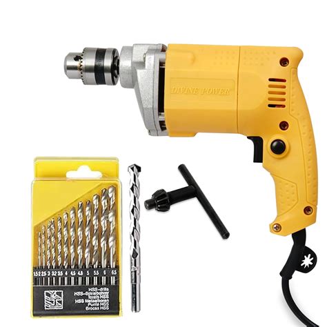 DARIMI Electric Drill Machine COMBO, 10mm Drill Chuck, Copper Armature ...