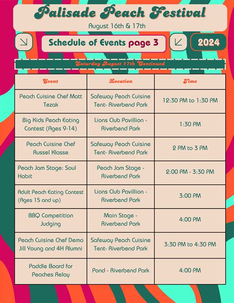 Peach Festival Schedule 2025: Your Guide to All the Must-See Events!