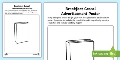 Breakfast Cereal Advertisement Poster