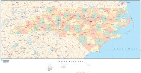 Counties Of North Carolina Map at Millard Pritt blog
