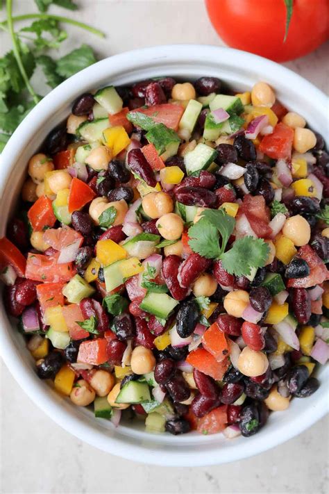 Make-Ahead Three Bean Salad - Stephanie Kay Nutrition
