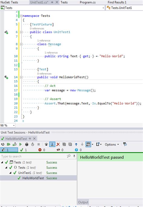 Image result for NUnit Test Tutorial