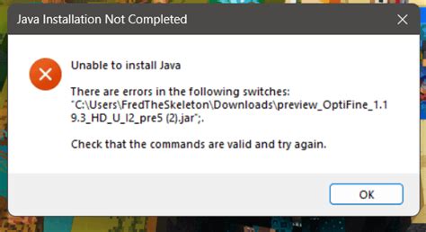 How to Fix OptiFine Not Opening with Java 的图像结果
