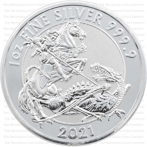 Valiant Saint George 2021 Silver 1oz Bullion Coin