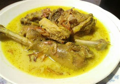 opor ayam kampung resep