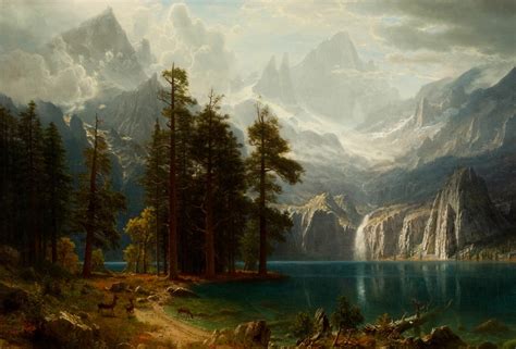 The Rocky Mountains, Lander's Peak by Albert Bierstadt