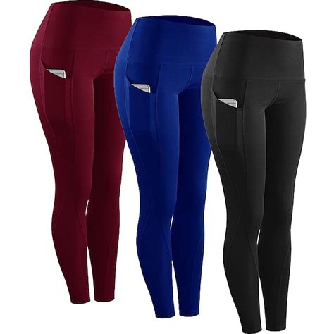Women's Compression Pants Running Tights Leggings with Phone Pocket ...