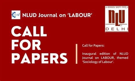 Call for Papers: NLU Delhi Journal on LABOUR