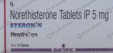 Sysron N Tablet: Uses, Side-effects, Price, Dosage & More Info - PharmEasy