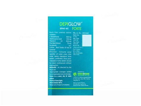 Buy Depiglow Forte Tablet Online at Best Price | Clinikally