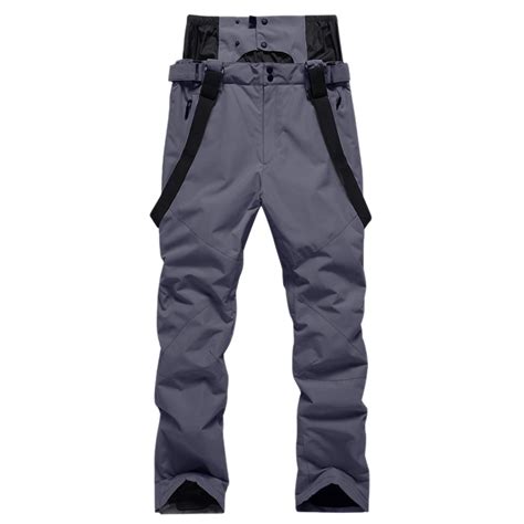 Ski Pants Men Waterproof Warm Outdoor Bib Insulated Ripstop Veneer Cargo Hiking Pants Snow Pants ...