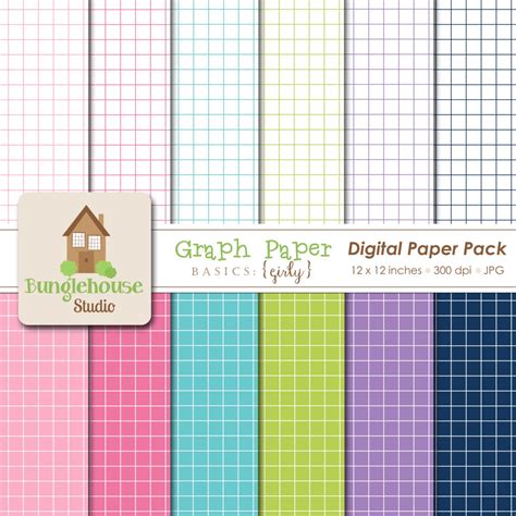 Digital Graph Paper Instant Download Grid Paper Downloads - Etsy