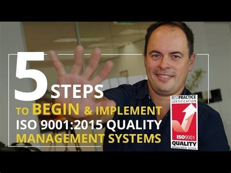 HOW TO BEGIN ISO 9001:2015 in 5 STEPS - Quality Management System ...