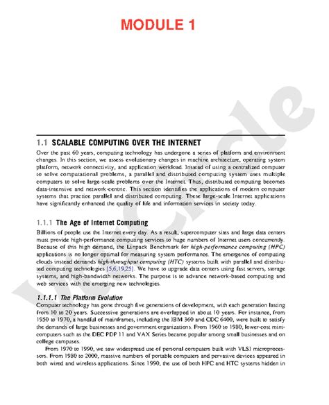 BAD515C Module 1: Evolution of Distributed and Cloud Computing - Studocu