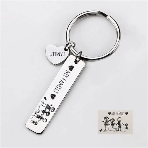 Customized Fingerprint Keychain With Name and Date – Wish Your Gifts