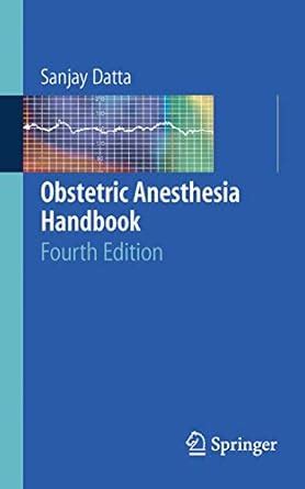 Buy Obstetric Anesthesia Handbook Book Online at Low Prices in India ...