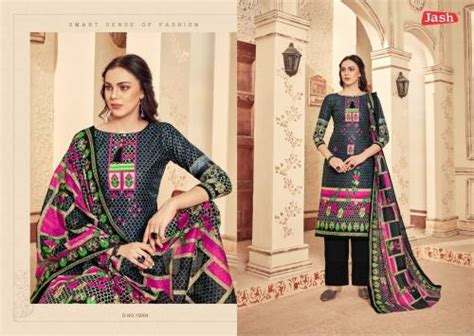 Jash Kusum 15 Pure Cotton Printed Dress Material :textileexport