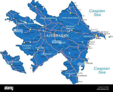 Azerbaijan Road Map 12,300+ Azerbaijan Map Stock Photos, Pictures