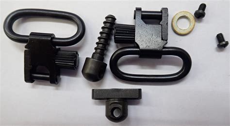 Uncle Mike's Quick Detachable Sling Swivel Set 1"Loops Black suits Mos ...