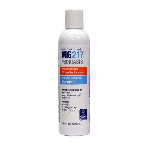 MG217 Psoriasis Medicated Conditioning Coal Tar Shampoo 8oz - Soothes ...