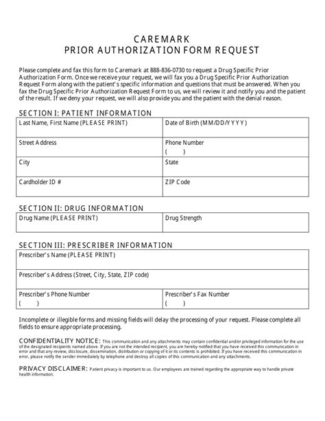 Prior Authorization Form Request - Cvs Caremark - Fill Out, Sign Online ...
