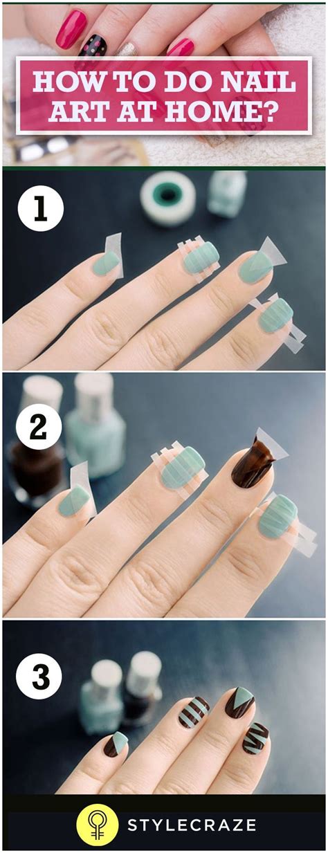 doing nail art at home