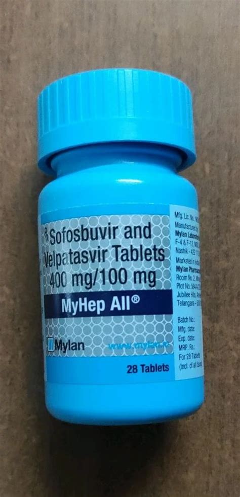 Sofosbuvir and Velpatasvir tablet - Velpaclear 400 Mg100mg Tablets ...