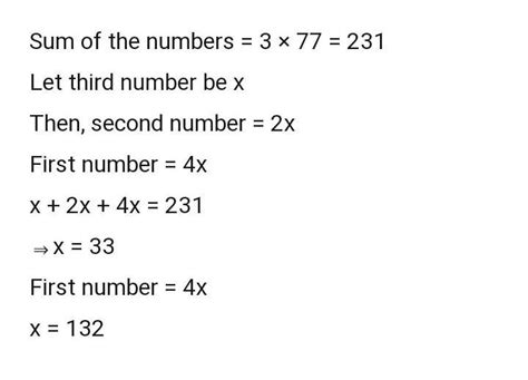 The average of three numbers is 77. If the first number is 2 times of ...