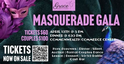 2024 Masquerade Gala Fundraiser - Grace School of Dance, Commonwealth ...