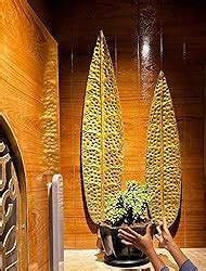 CraftVatika Metal Iron Ham Leaf Couple Wall Art Sculpture And Hanging ...