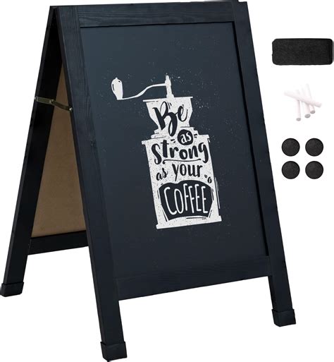 Amazon.com : Sunnydaze Magnetic A-Frame Chalkboard Sign - Double-Sided ...