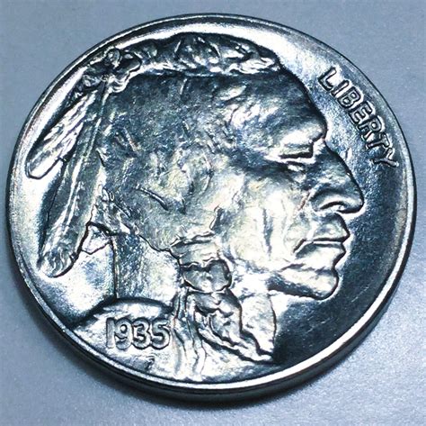 1935 Uncirculated Buffalo Nickel Beautiful Coin | Property Room